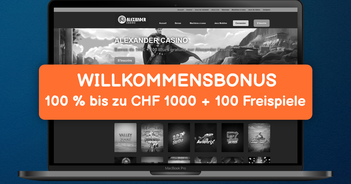 Alexander Casino Schweiz - Top Online Slots & schnelle Auszahlungen